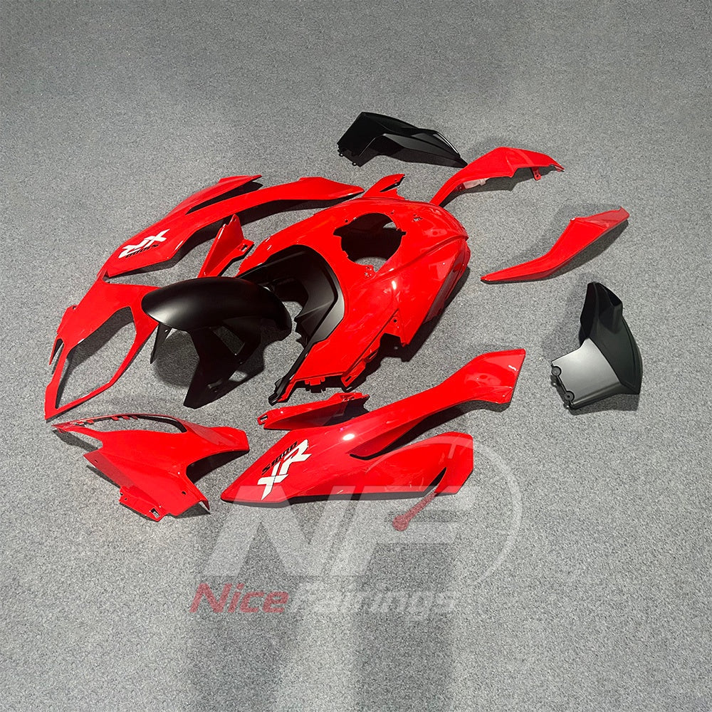 Replacement Fairings Fit 2015-2019 BMW S1000XR - Custom-Painted ABS Plastic - Red Black | NiceFairings - front angle image