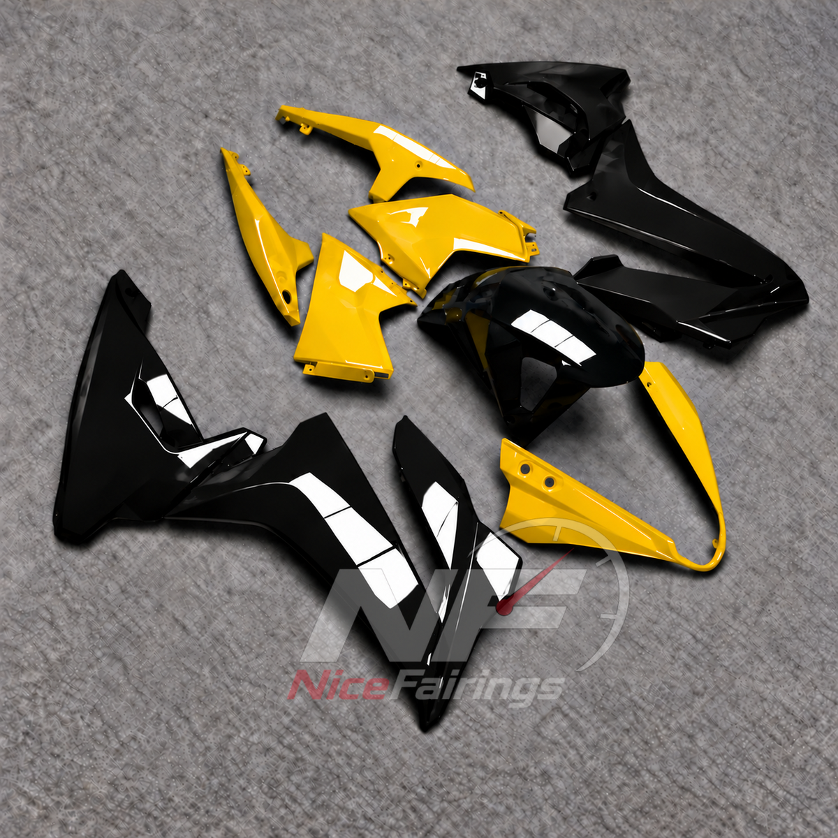 Fairings Kit Fits 2024-2026 SUZUKI GSX8R - ABS Injection Bodywork | NiceFairings - side angle image