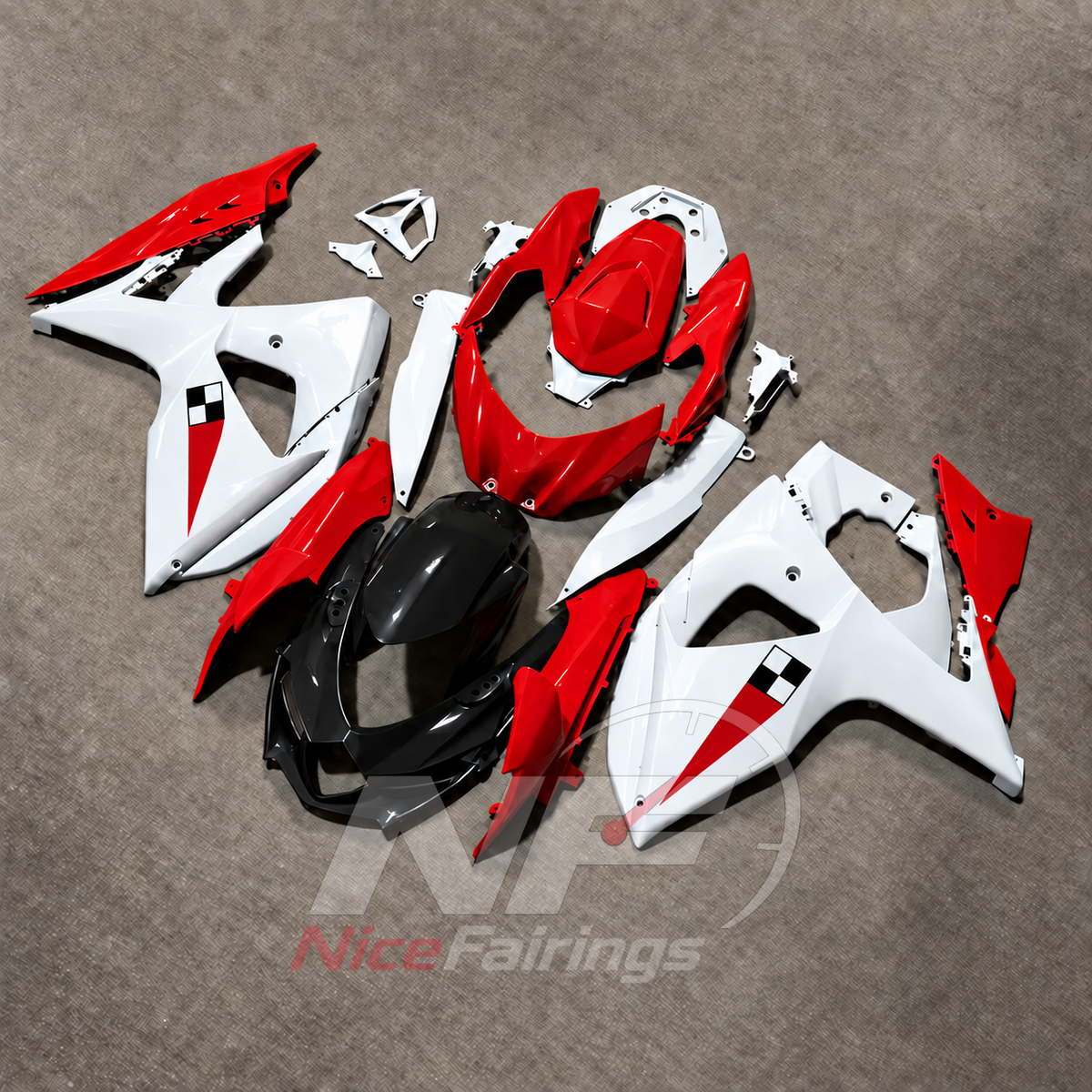 ABS Plastic Fairing Kit Fits Suzuki GSX-R1000 K9 2009-2016 | NiceFairings - front angle image