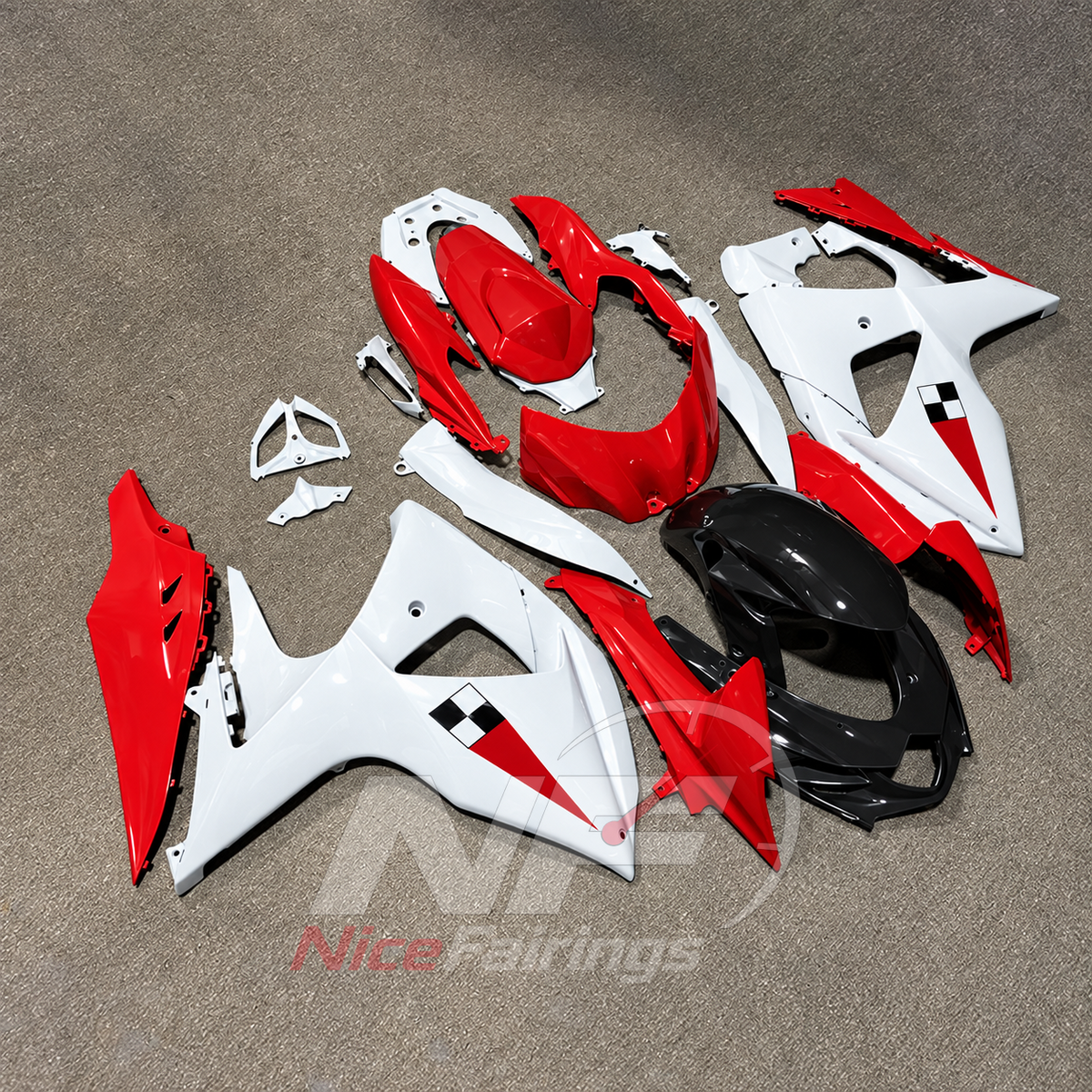 ABS Plastic Fairing Kit Fits Suzuki GSX-R1000 K9 2009-2016 | NiceFairings - side angle image