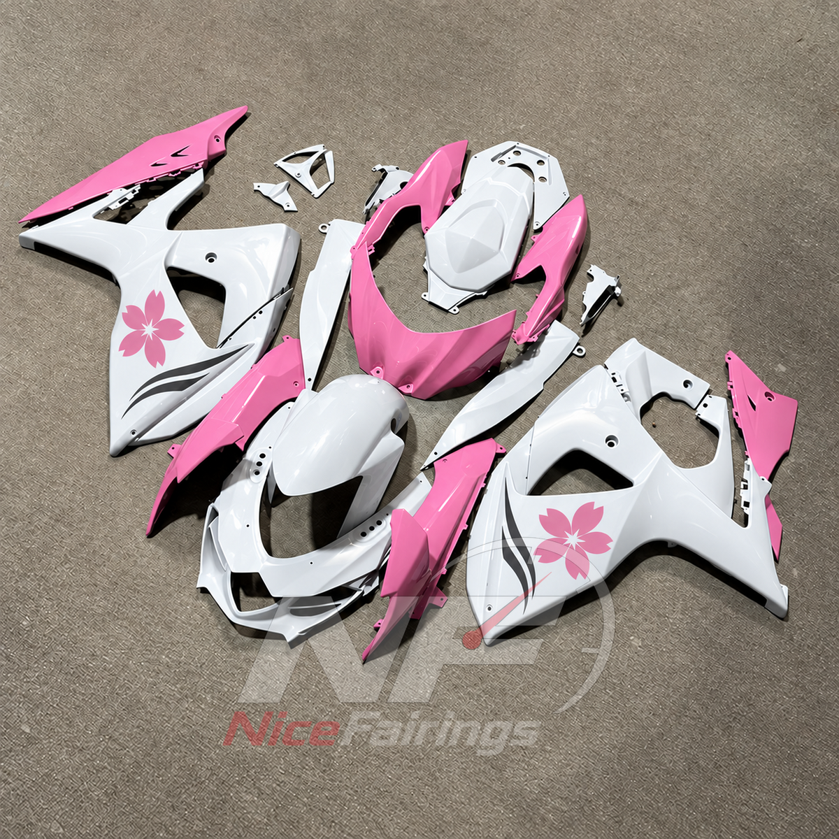 Painted ABS Plastic Bodywork Kit Fits 2009-2016 Suzuki GSX-R1000 K9 | NiceFairings - front angle image
