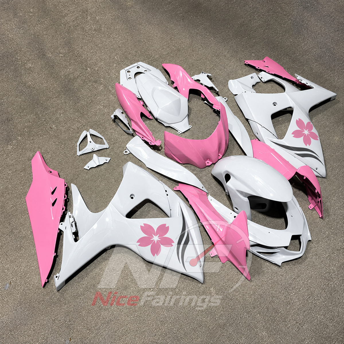 Painted ABS Plastic Bodywork Kit Fits 2009-2016 Suzuki GSX-R1000 K9 | NiceFairings - side angle image
