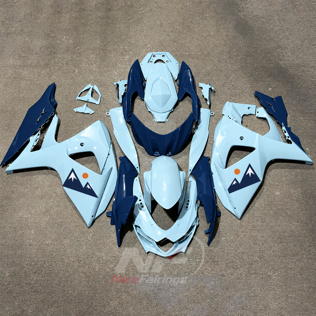 Custom-Painted Sportbike Bodywork Set Compatible with Suzuki GSX-R1000 K9 2009-2016 | NiceFairings - main product image
