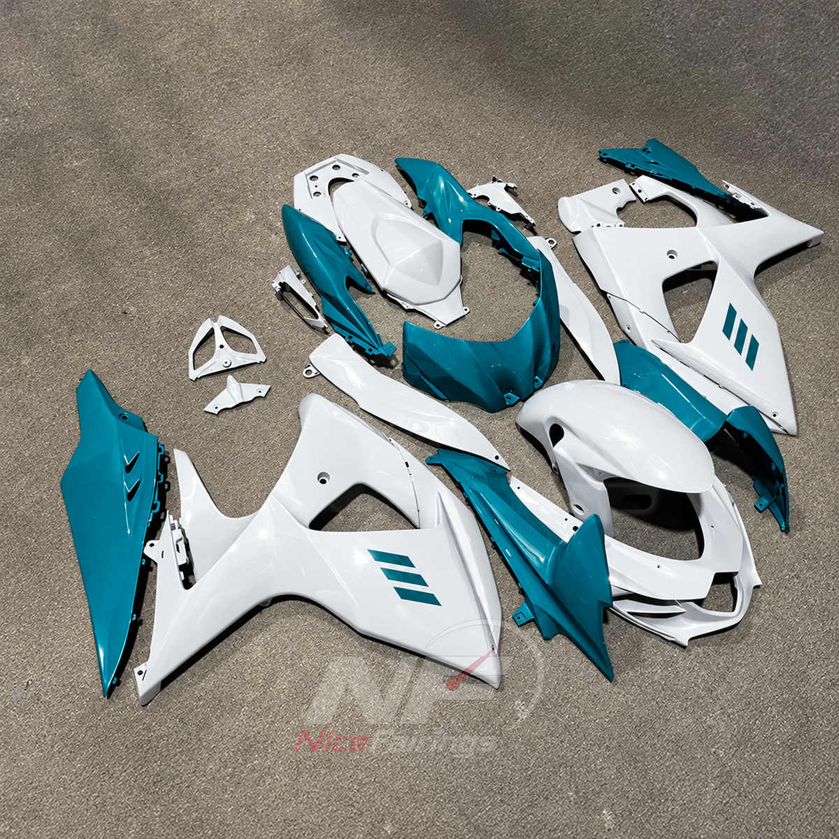Painted Motorcycle Fairing Kit Compatible with Suzuki GSX-R1000 K9 2009-2016 | NiceFairings - front angle image
