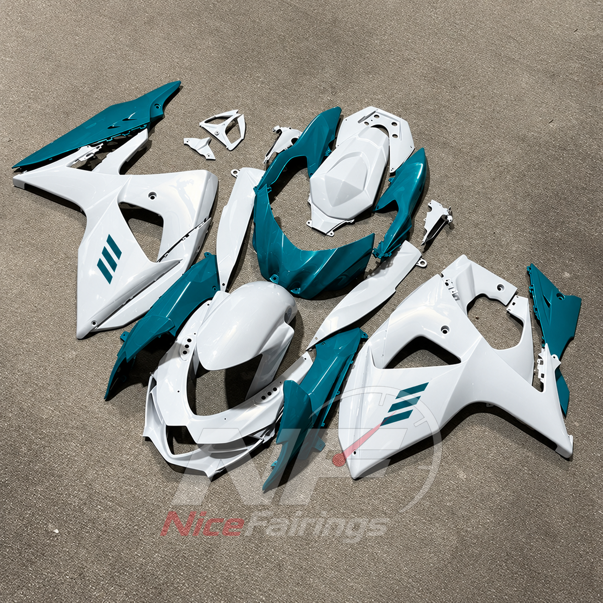 Painted Motorcycle Fairing Kit Compatible with Suzuki GSX-R1000 K9 2009-2016 | NiceFairings - side angle image