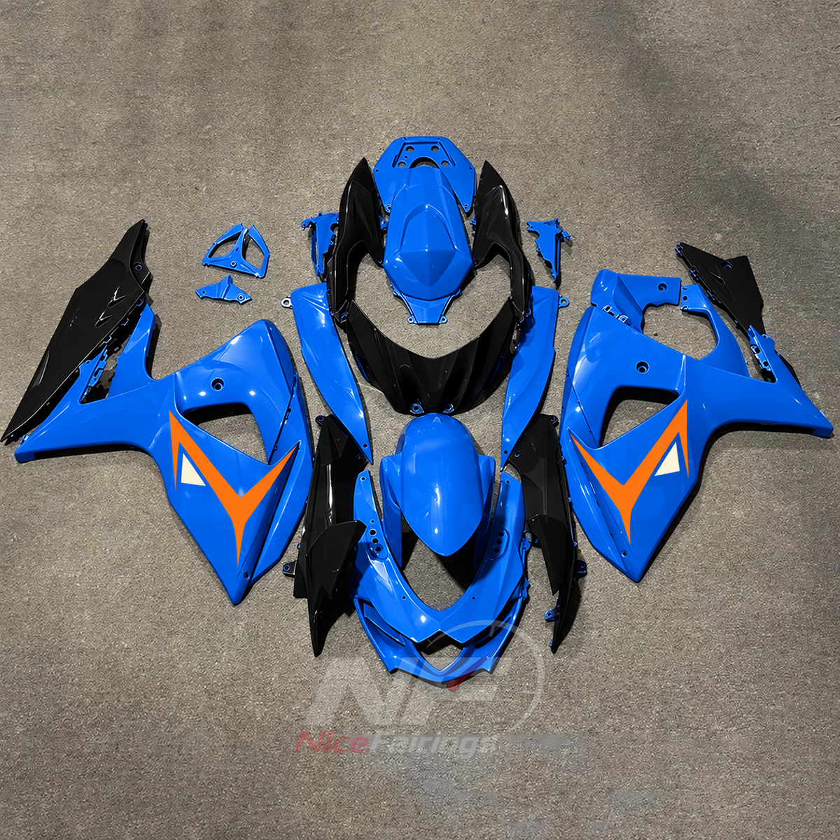 Custom-Painted ABS Plastic Body Panel Set Fits 2009-2016 Suzuki GSX-R1000 K9 | NiceFairings - main product image