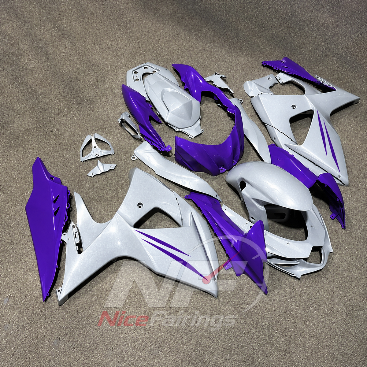 Aftermarket ABS Plastic Fairing Kit Compatible with Suzuki GSX-R1000 K9 2009-2016 | NiceFairings - front angle image