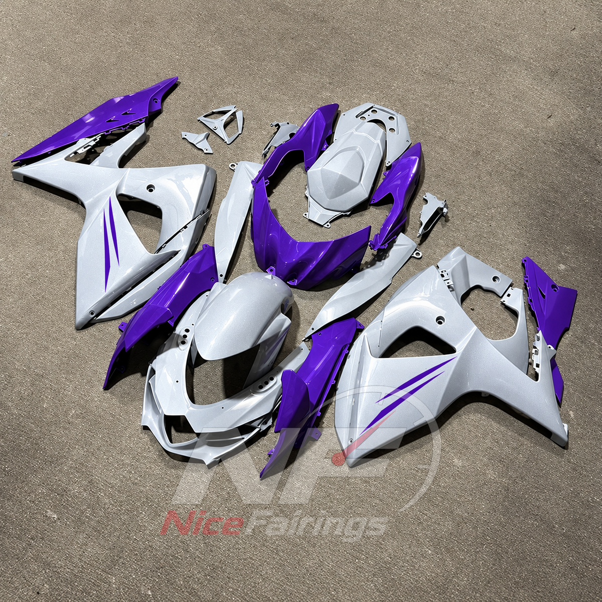 Aftermarket ABS Plastic Fairing Kit Compatible with Suzuki GSX-R1000 K9 2009-2016 | NiceFairings - side angle image