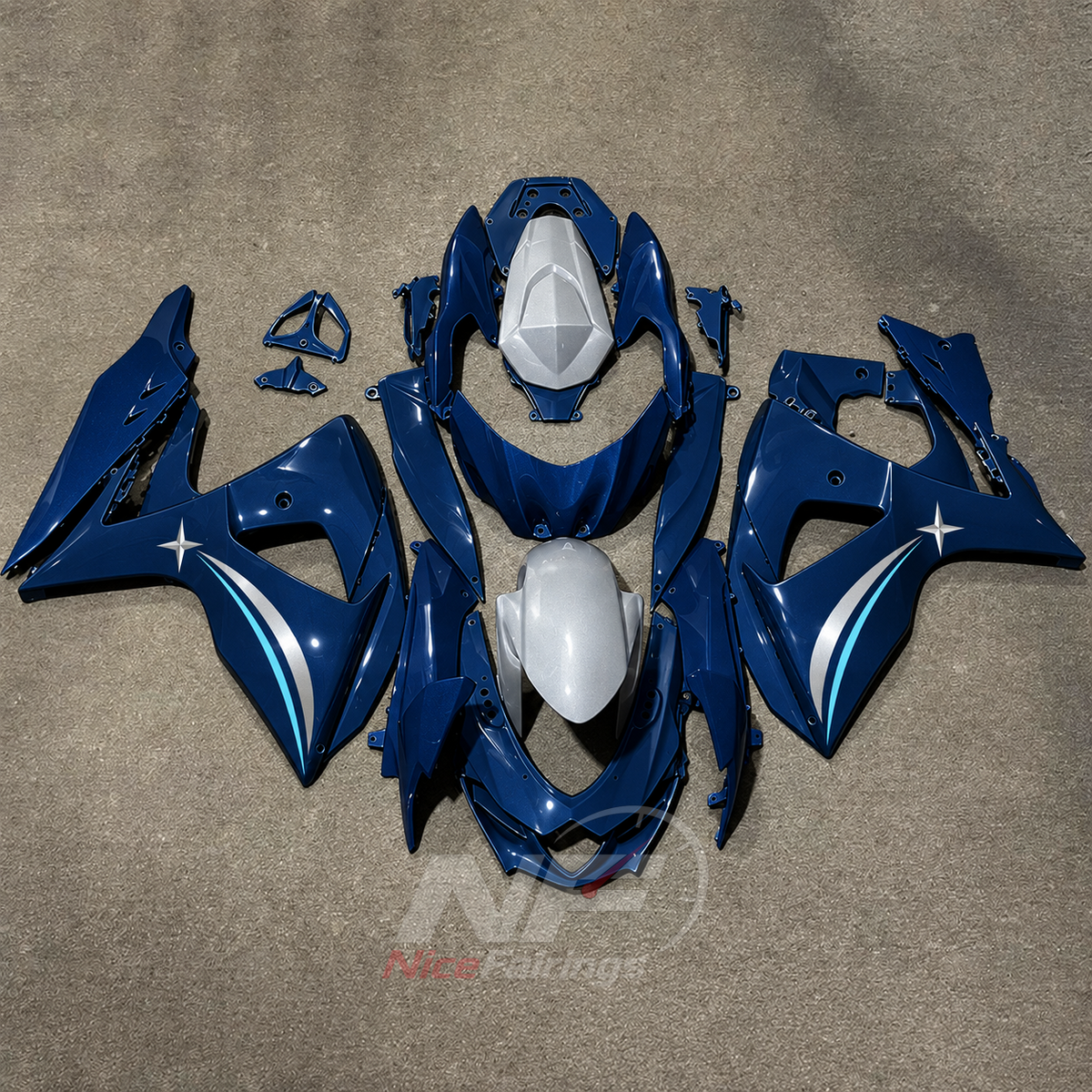 ABS Cowling Set Compatible with Suzuki GSX-R1000 K9 2009-2016 | NiceFairings - main product image