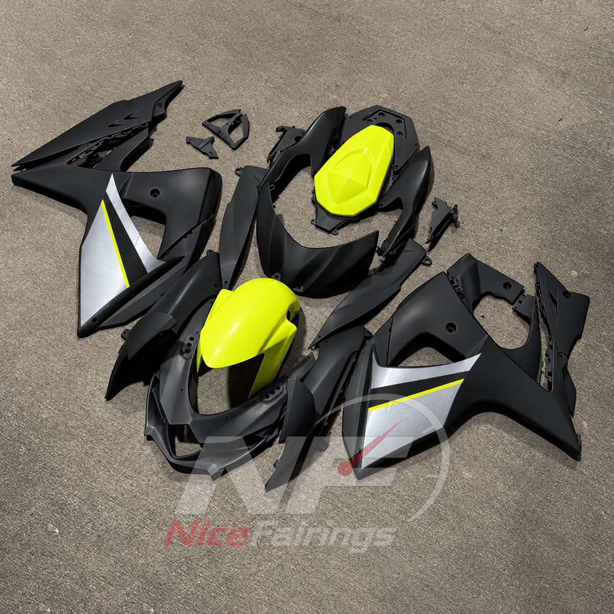 Custom-Painted ABS Plastic Bodywork Kit Fits Suzuki GSX-R1000 K9 2009-2016 | NiceFairings - front angle image