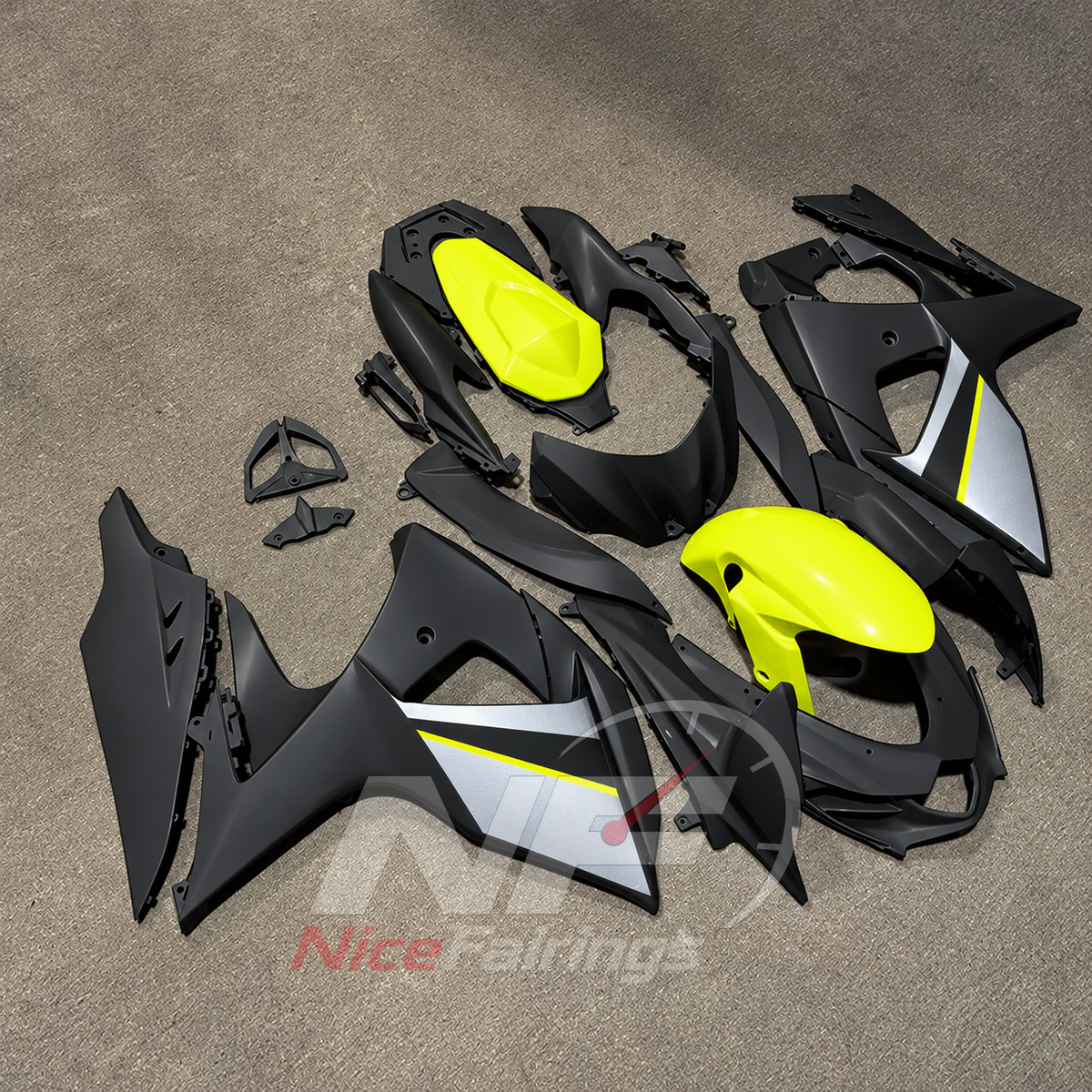 Custom-Painted ABS Plastic Bodywork Kit Fits Suzuki GSX-R1000 K9 2009-2016 | NiceFairings - side angle image