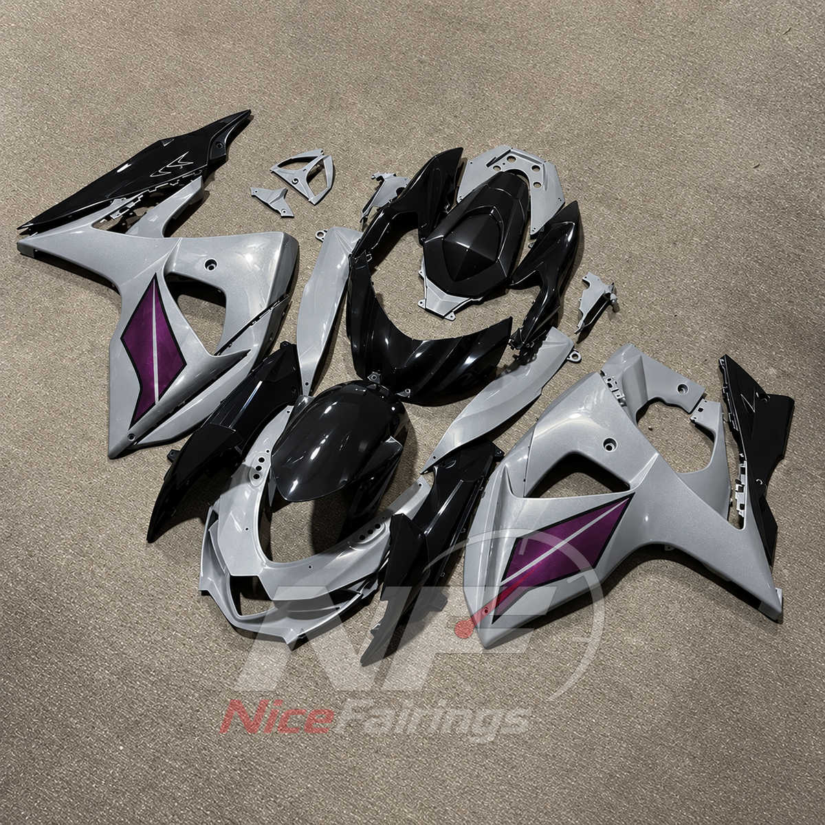 Sportbike Fairing Set Fits 2009-2016 Suzuki GSX-R1000 K9 | NiceFairings - front angle image