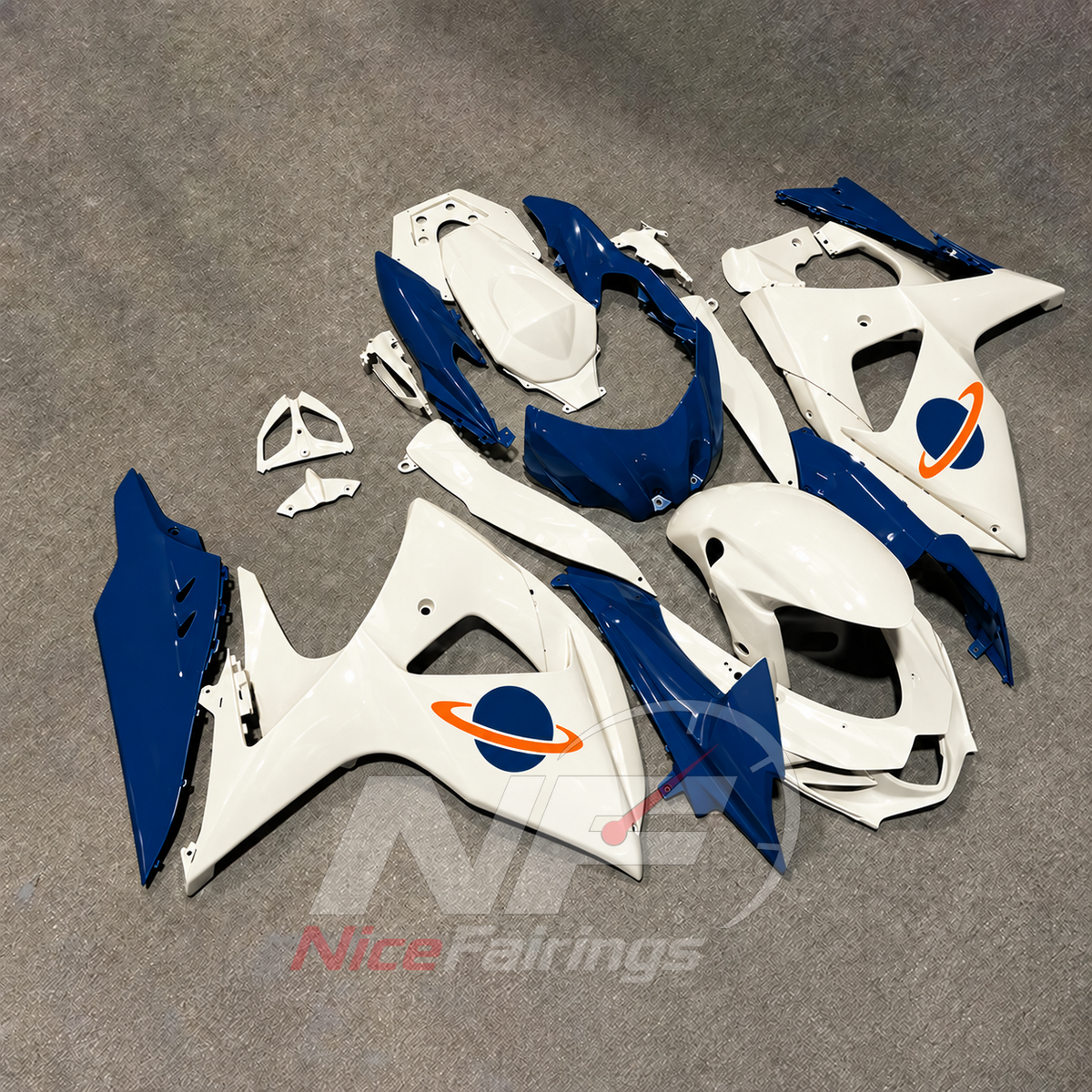 Custom-Painted Motorcycle Bodywork Kit Compatible with Suzuki GSX-R1000 K9 2009-2016 | NiceFairings - side angle image