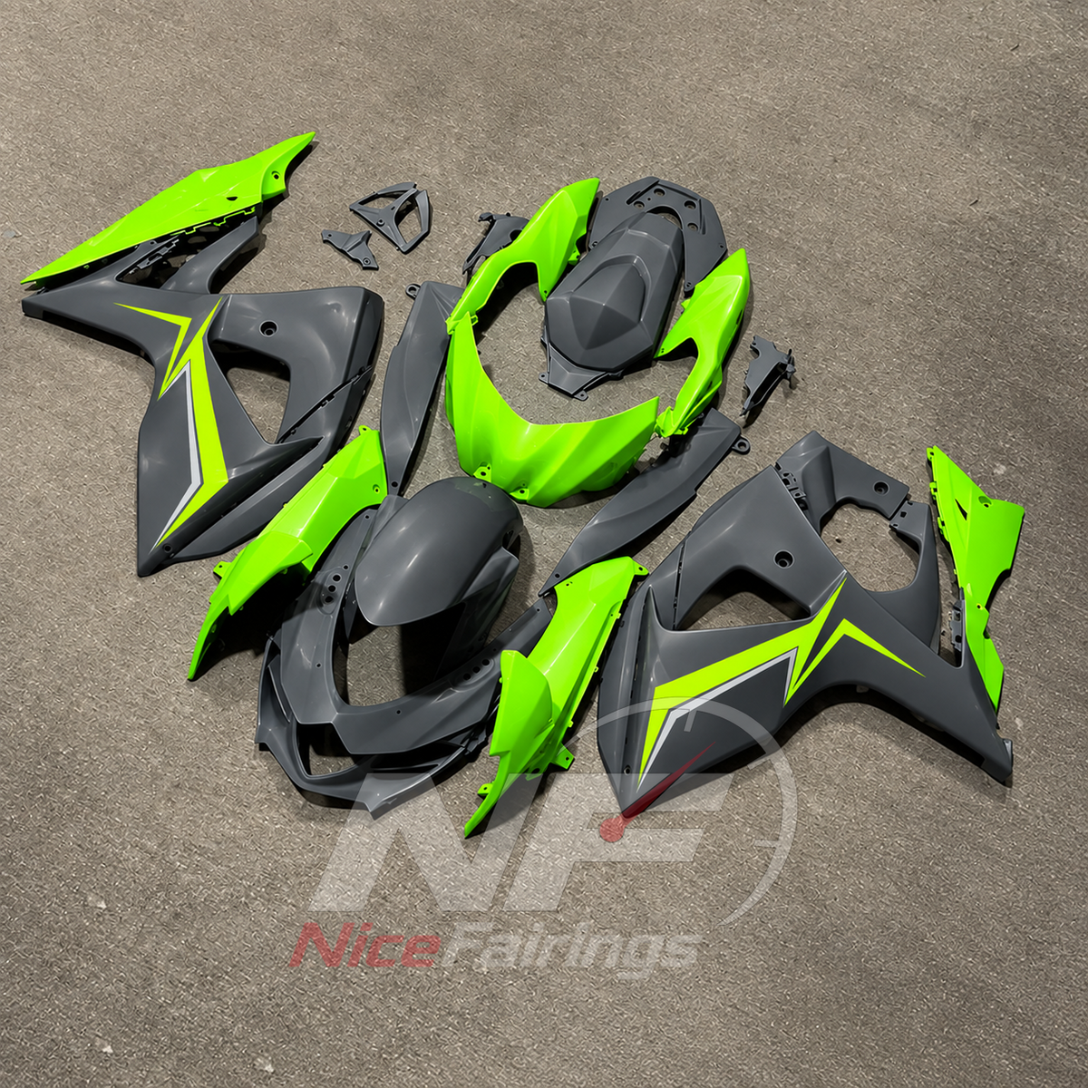 Aftermarket Cowling Panel Set Fits Suzuki GSX-R1000 K9 2009-2016 | NiceFairings - side angle image