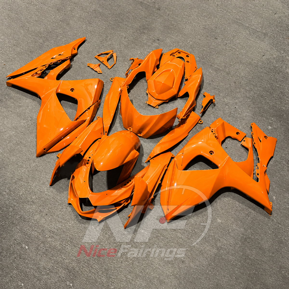 Custom-Painted Motorcycle Fairing Kit Fits 2009-2016 Suzuki GSX-R1000 K9 | NiceFairings - side angle image