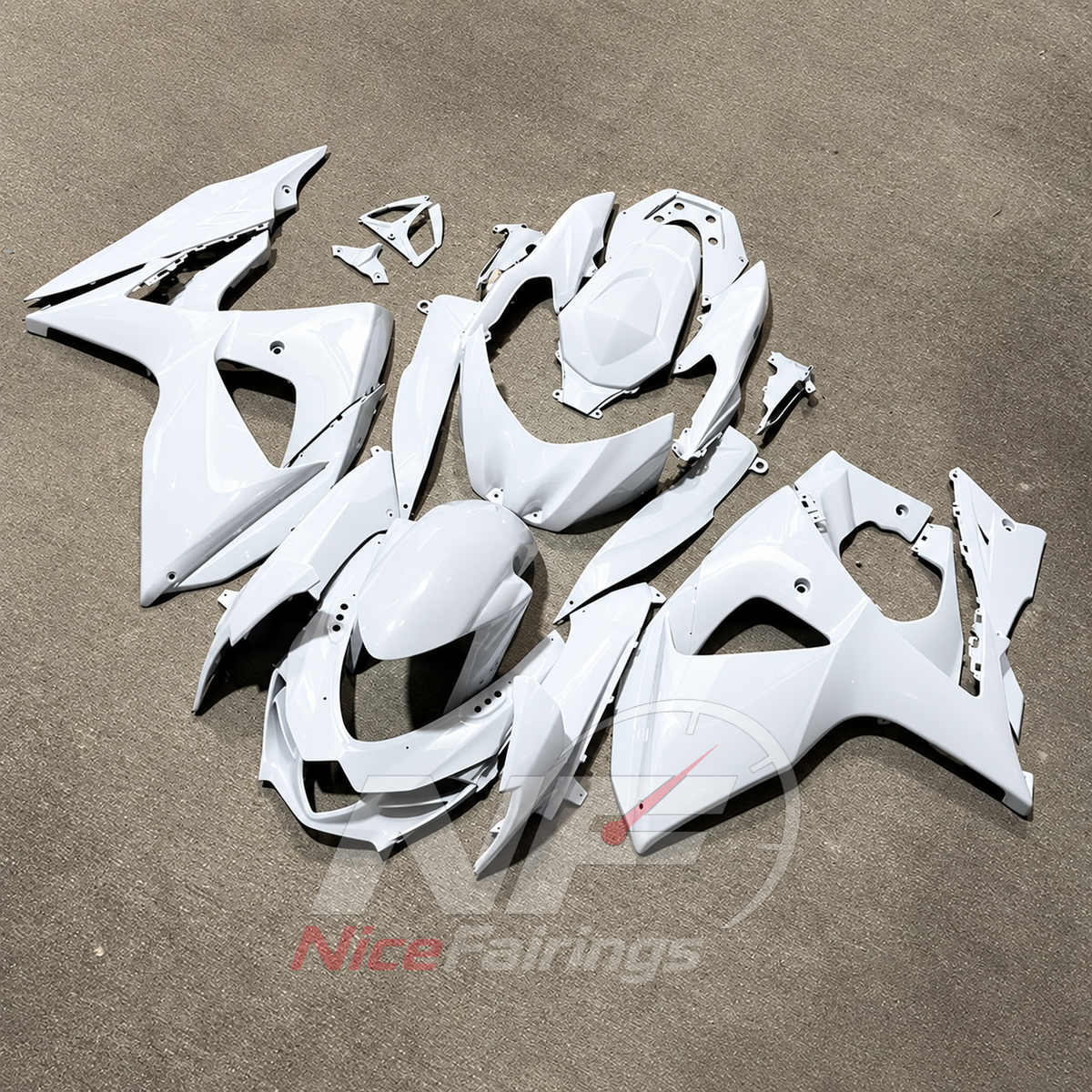 Painted ABS Plastic Fairing Kit Fits 2009-2016 Suzuki GSX-R1000 K9 | NiceFairings - front angle image