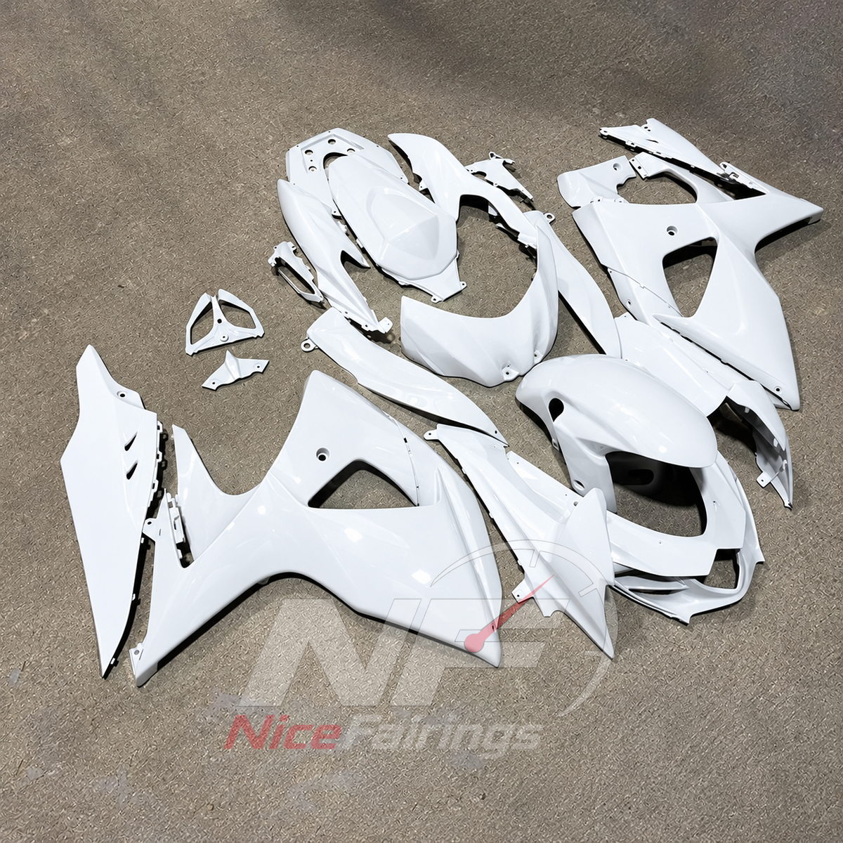 Painted ABS Plastic Fairing Kit Fits 2009-2016 Suzuki GSX-R1000 K9 | NiceFairings - side angle image