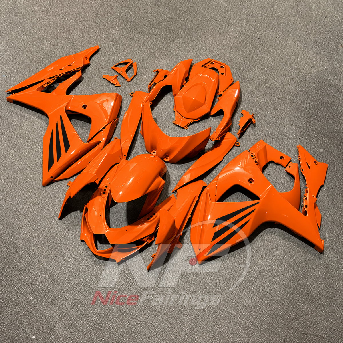 Aftermarket ABS Cowling Set Fits 2009-2016 Suzuki GSX-R1000 K9 | NiceFairings - front angle image