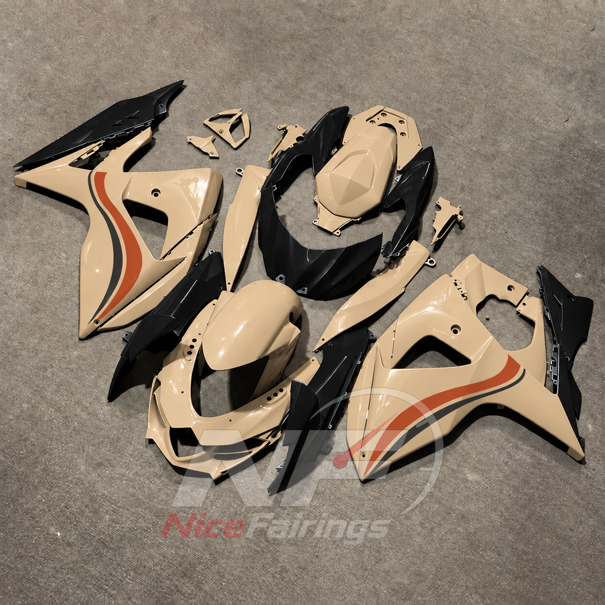 Replacement Motorcycle Bodywork Kit Fits 2009-2016 Suzuki GSX-R1000 K9 | NiceFairings - front angle image