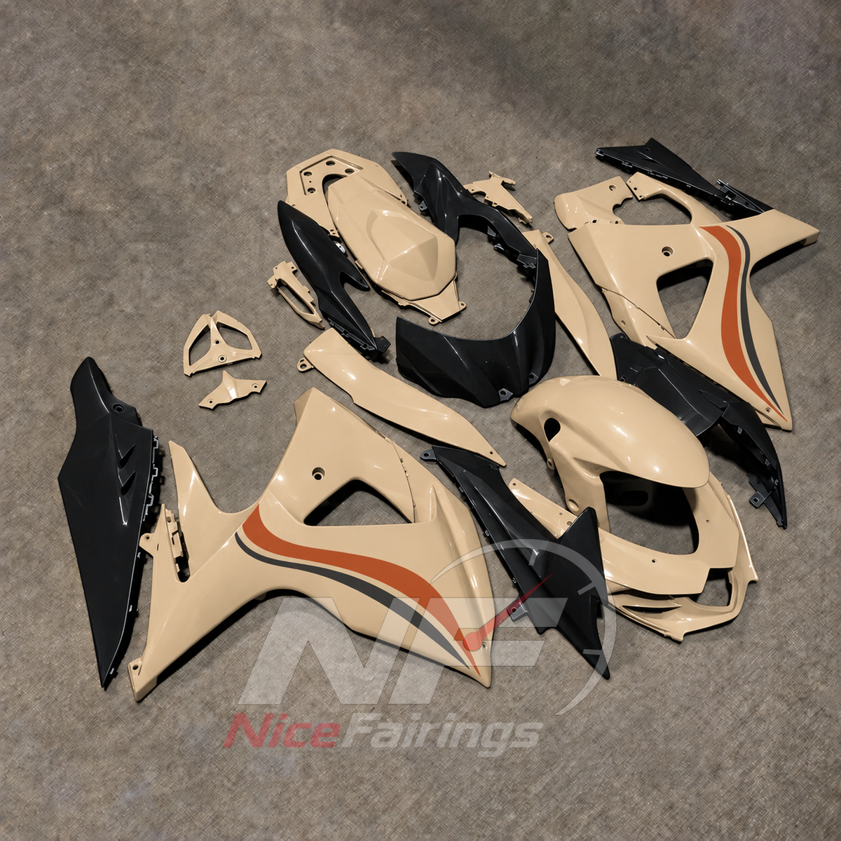 Replacement Motorcycle Bodywork Kit Fits 2009-2016 Suzuki GSX-R1000 K9 | NiceFairings - side angle image