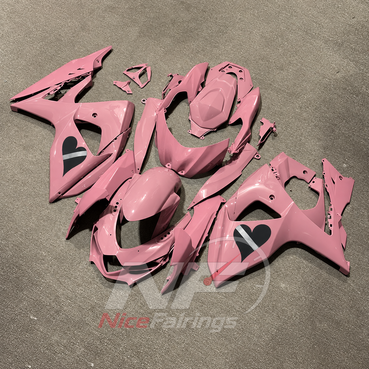 Sportbike Bodywork Set Fits Suzuki GSX-R1000 K9 2009-2016 | NiceFairings - side angle image