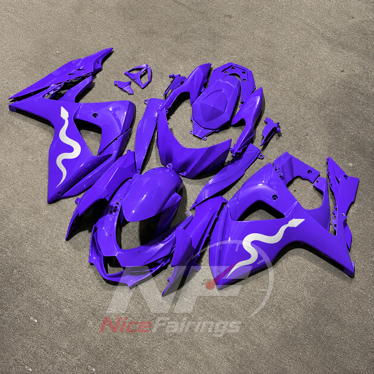 Custom-Painted Injection-Molded Cowling Set Fits 2009-2016 Suzuki GSX-R1000 K9 | NiceFairings - front angle image