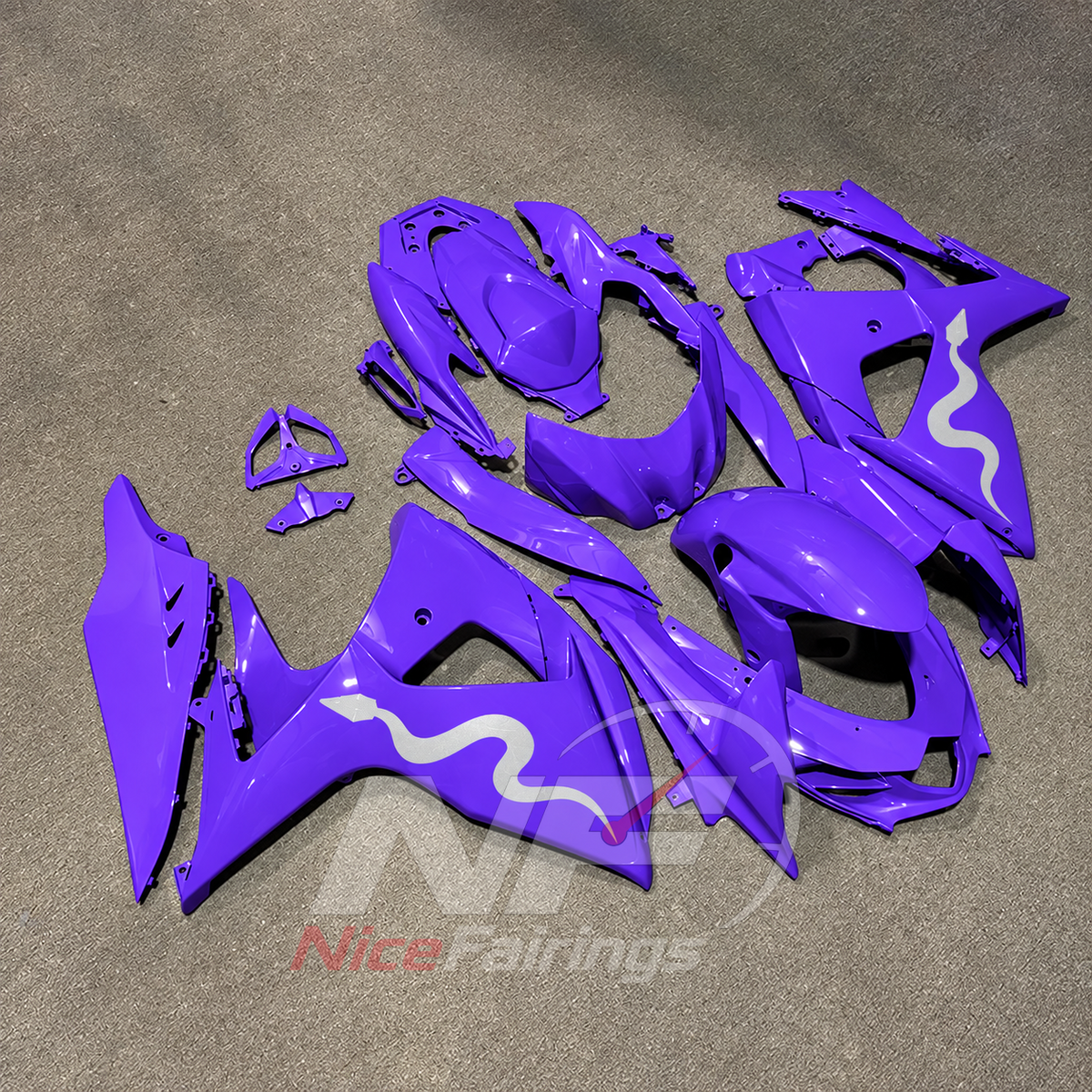 Custom-Painted Injection-Molded Cowling Set Fits 2009-2016 Suzuki GSX-R1000 K9 | NiceFairings - side angle image
