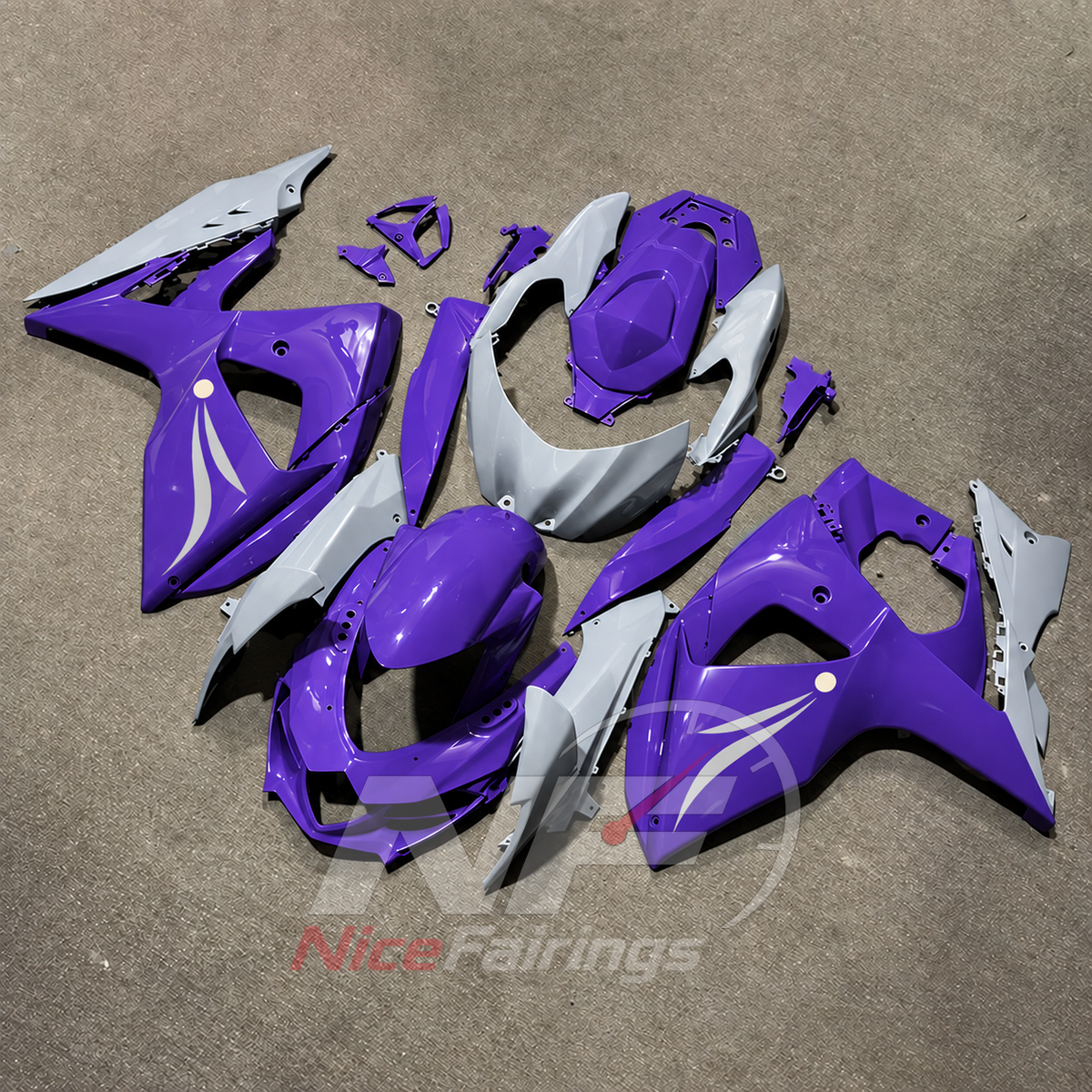 Replacement Motorcycle Fairing Kit Fits Suzuki GSX-R1000 K9 2009-2016 | NiceFairings - front angle image