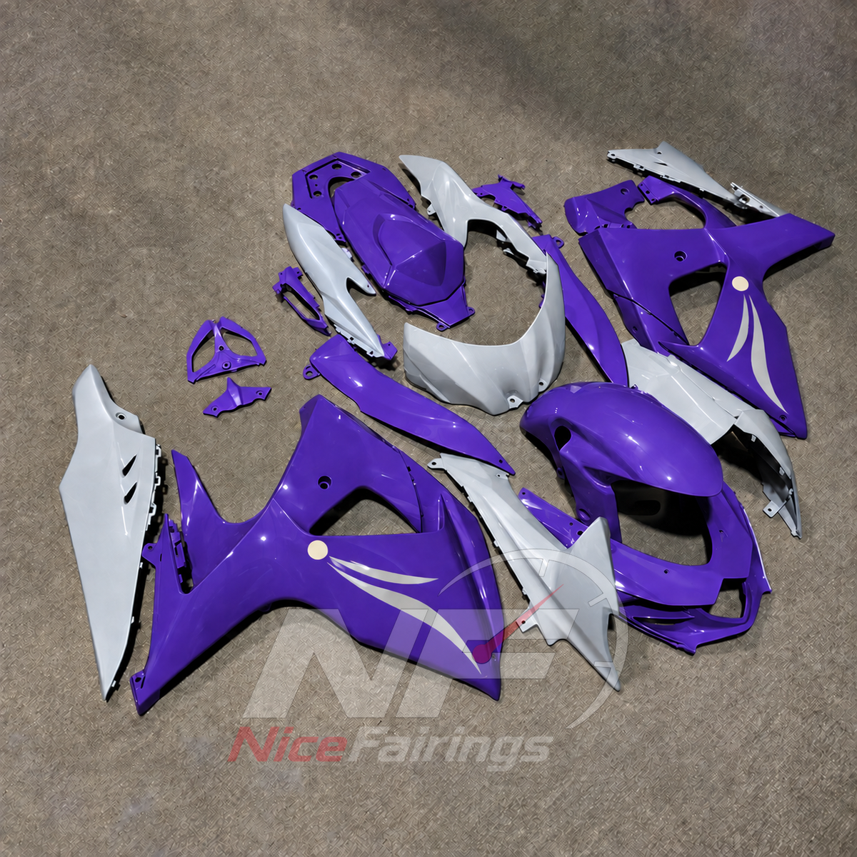 Replacement Motorcycle Fairing Kit Fits Suzuki GSX-R1000 K9 2009-2016 | NiceFairings - side angle image