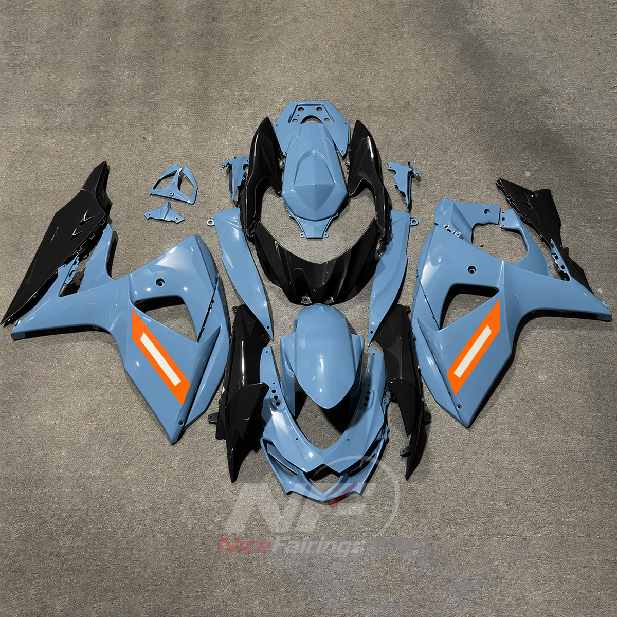 ABS Plastic Body Panel Set Compatible with Suzuki GSX-R1000 K9 2009-2016 | NiceFairings - main product image