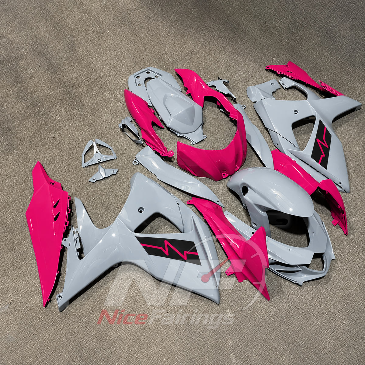Custom-Painted ABS Plastic Fairing Kit Fits Suzuki GSX-R1000 K9 2009-2016 | NiceFairings - front angle image