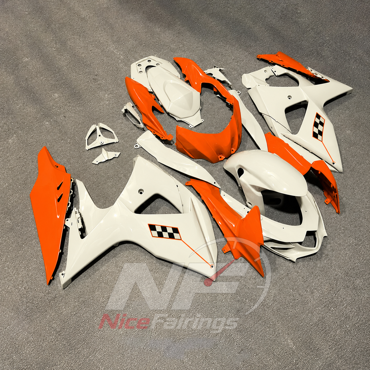 Aftermarket ABS Injection Fairing Kit Fits 2009-2016 Suzuki GSX-R1000 K9 | NiceFairings - side angle image