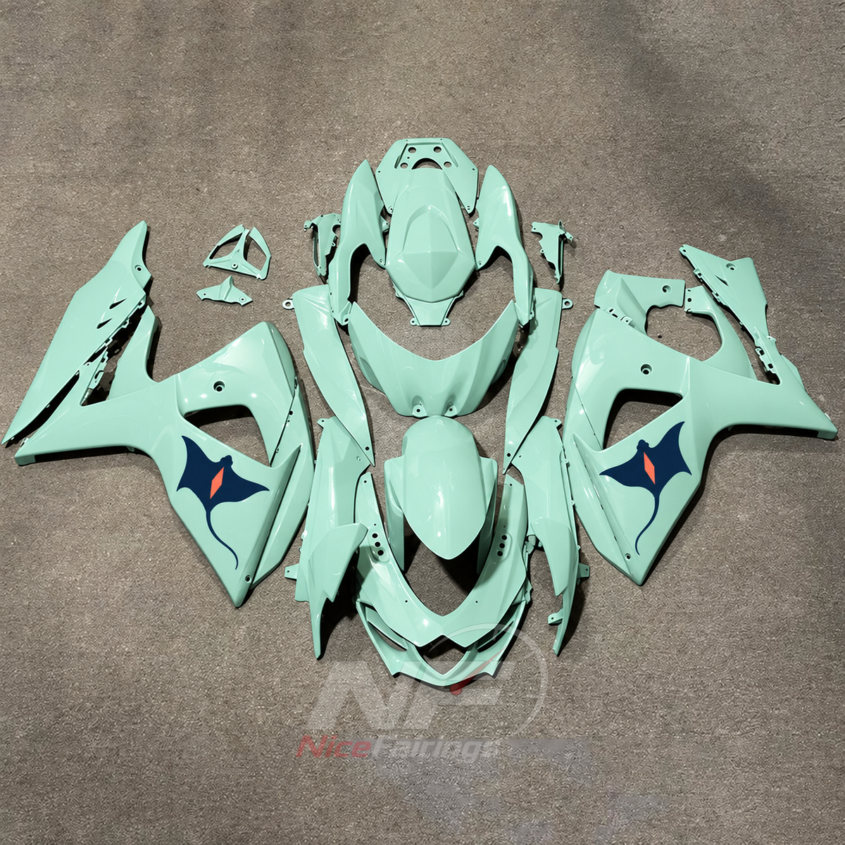 Replacement Injection-Molded Fairing Set Compatible with Suzuki GSX-R1000 K9 2009-2016 | NiceFairings - main product image