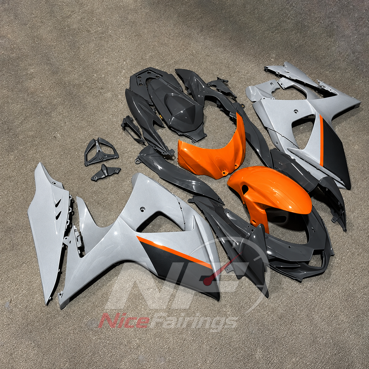 Painted ABS Cowling Set Fits Suzuki GSX-R1000 K9 2009-2016 | NiceFairings - front angle image