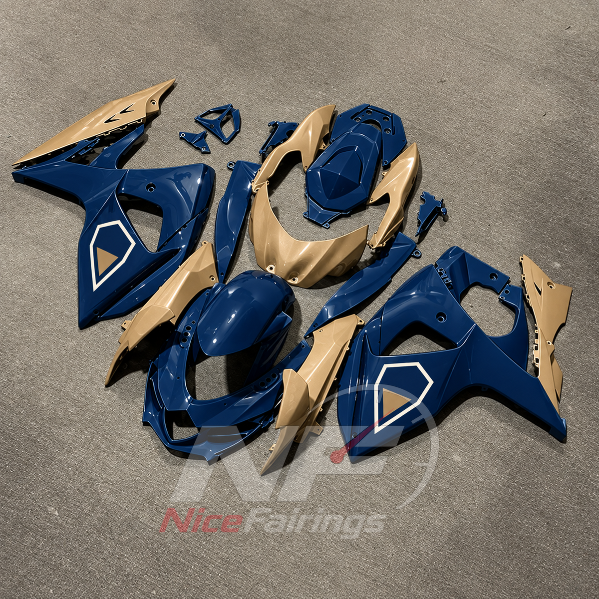 Motorcycle Bodywork Kit Fits Suzuki GSX-R1000 K9 2009-2016 | NiceFairings - front angle image