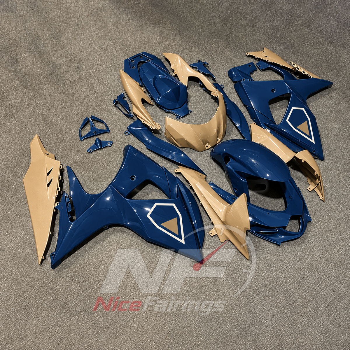 Motorcycle Bodywork Kit Fits Suzuki GSX-R1000 K9 2009-2016 | NiceFairings - side angle image