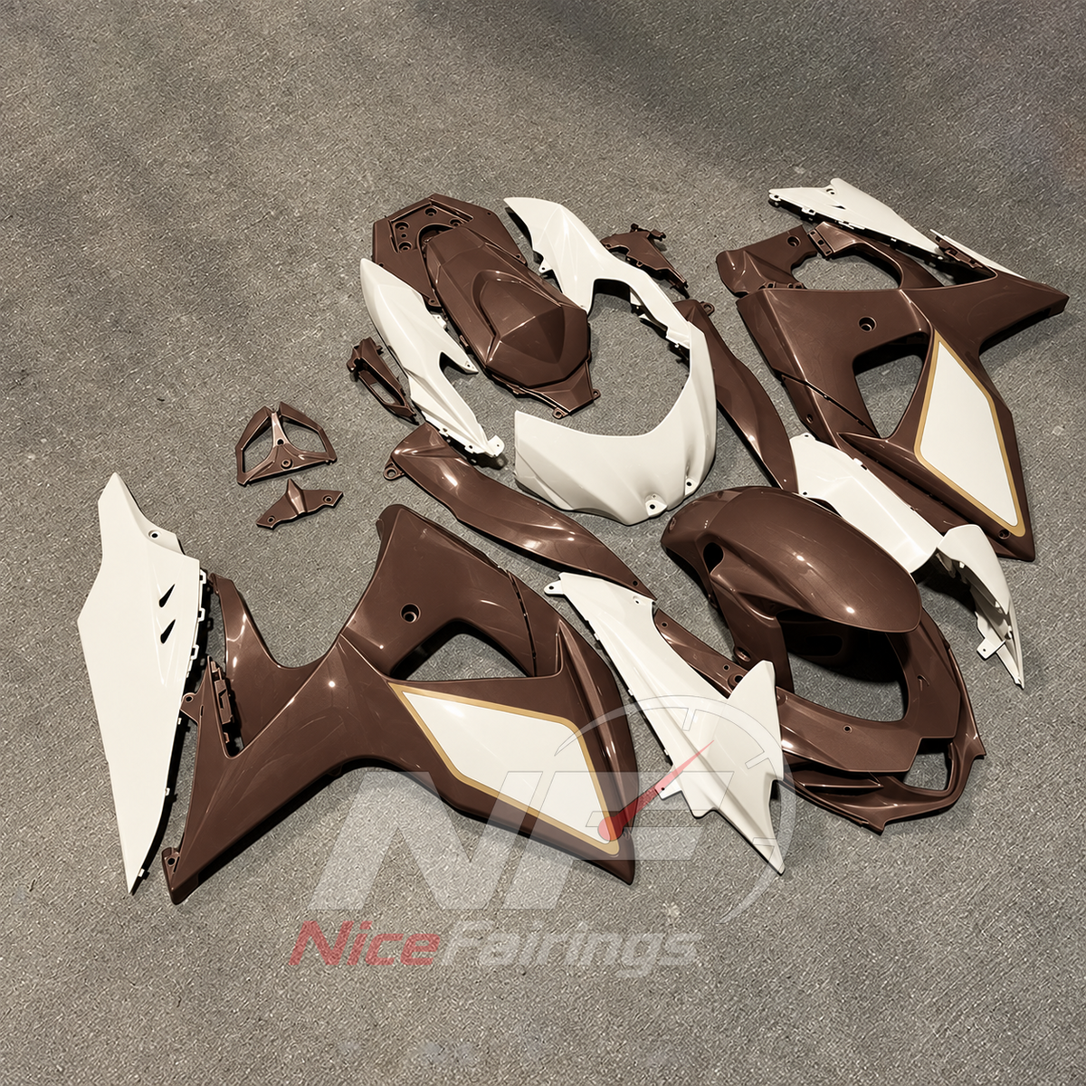 Aftermarket Sportbike Bodywork Set Compatible with Suzuki GSX-R1000 K9 2009-2016 | NiceFairings - side angle image