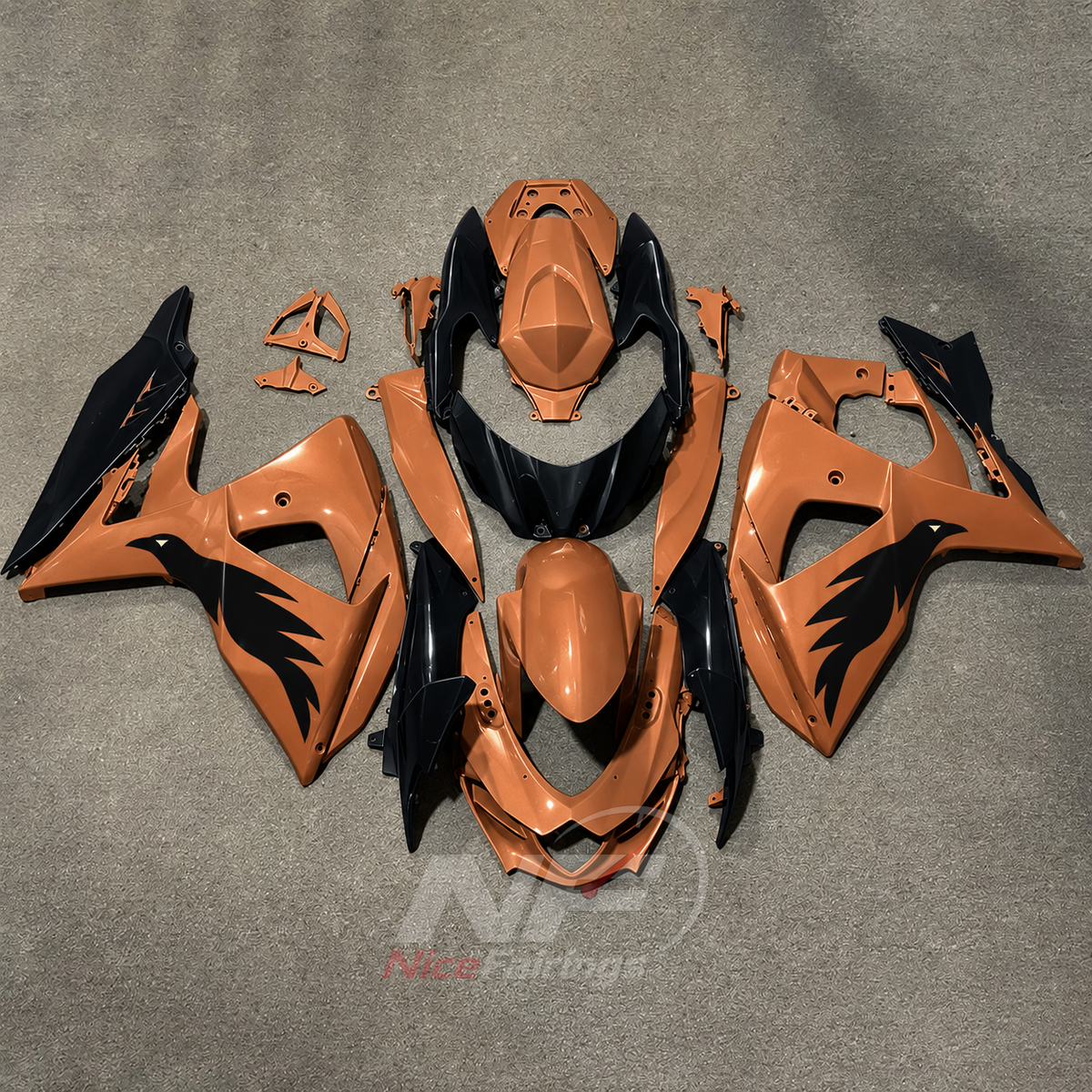 Replacement Injection-Molded Cowling Set Fits Suzuki GSX-R1000 K9 2009-2016 | NiceFairings - main product image