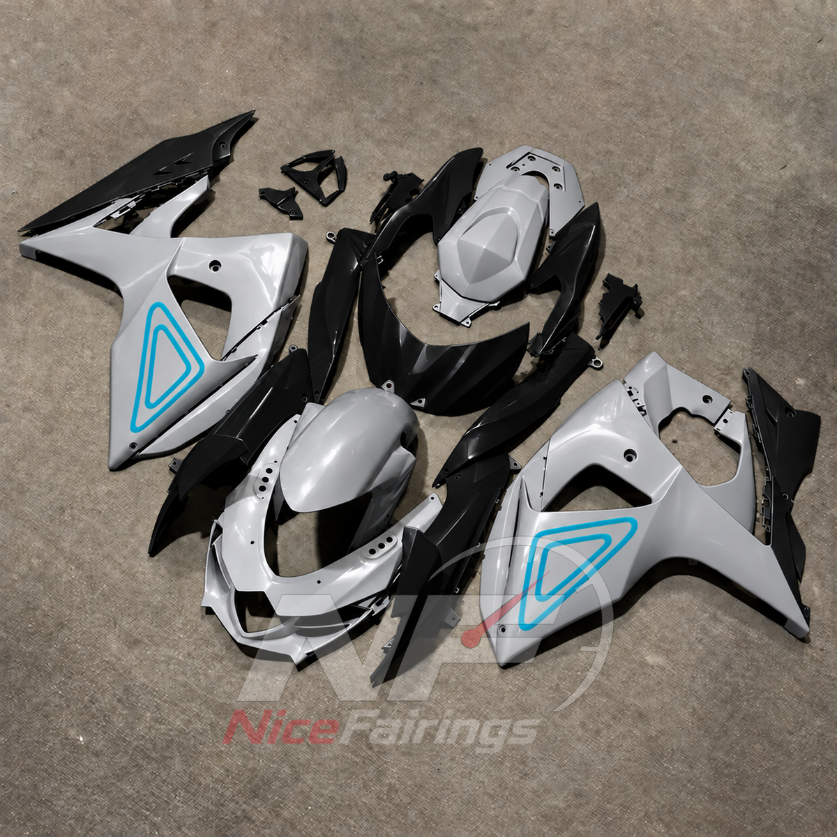 Motorcycle Fairing Kit Compatible with Suzuki GSX-R1000 K9 2009-2016 | NiceFairings - side angle image