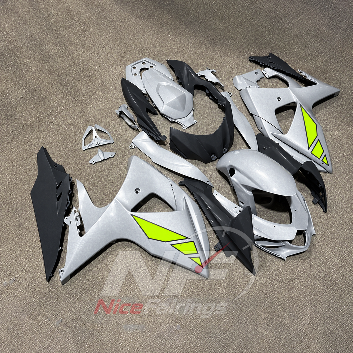 Custom-Painted ABS Plastic Fairing Set Fits Suzuki GSX-R1000 K9 2009-2016 | NiceFairings - front angle image