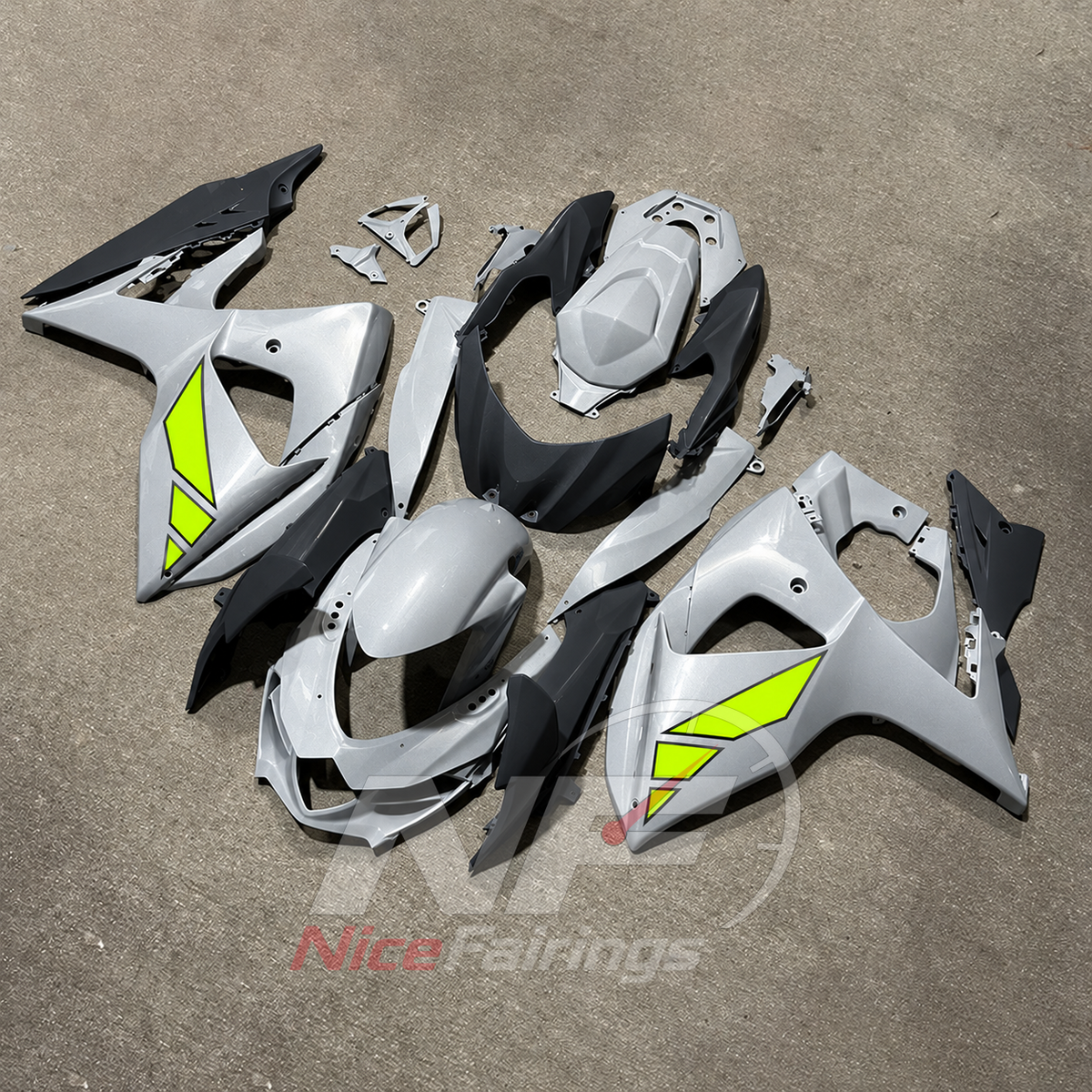 Custom-Painted ABS Plastic Fairing Set Fits Suzuki GSX-R1000 K9 2009-2016 | NiceFairings - side angle image