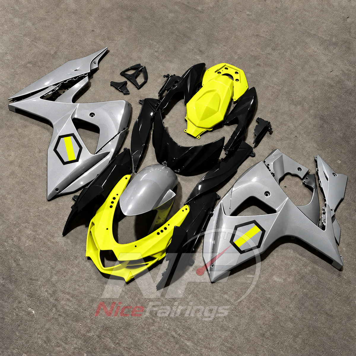 Aftermarket ABS Plastic Bodywork Kit Fits Suzuki GSX-R1000 K9 2009-2016 | NiceFairings - front angle image