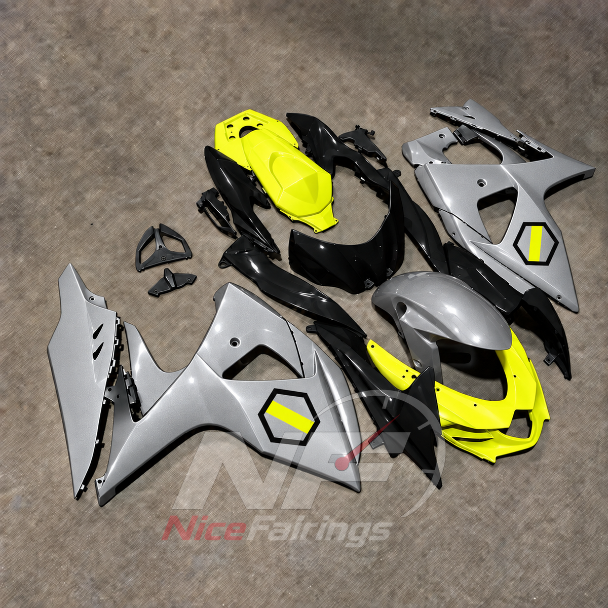 Aftermarket ABS Plastic Bodywork Kit Fits Suzuki GSX-R1000 K9 2009-2016 | NiceFairings - side angle image