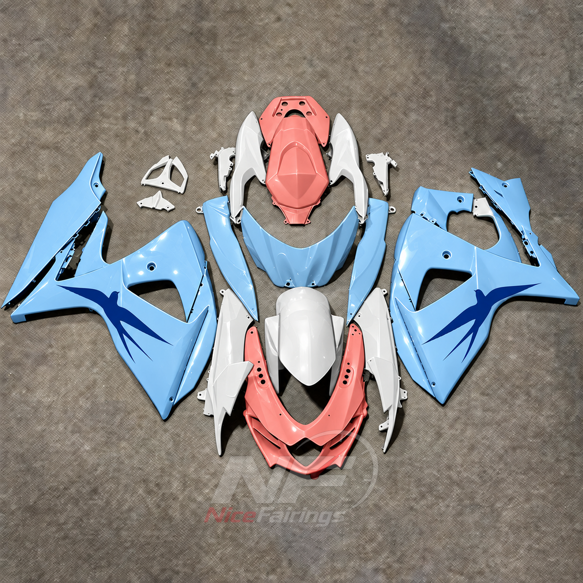 Painted ABS Fairing Panel Kit Compatible with Suzuki GSX-R1000 K9 2009-2016 | NiceFairings - main product image