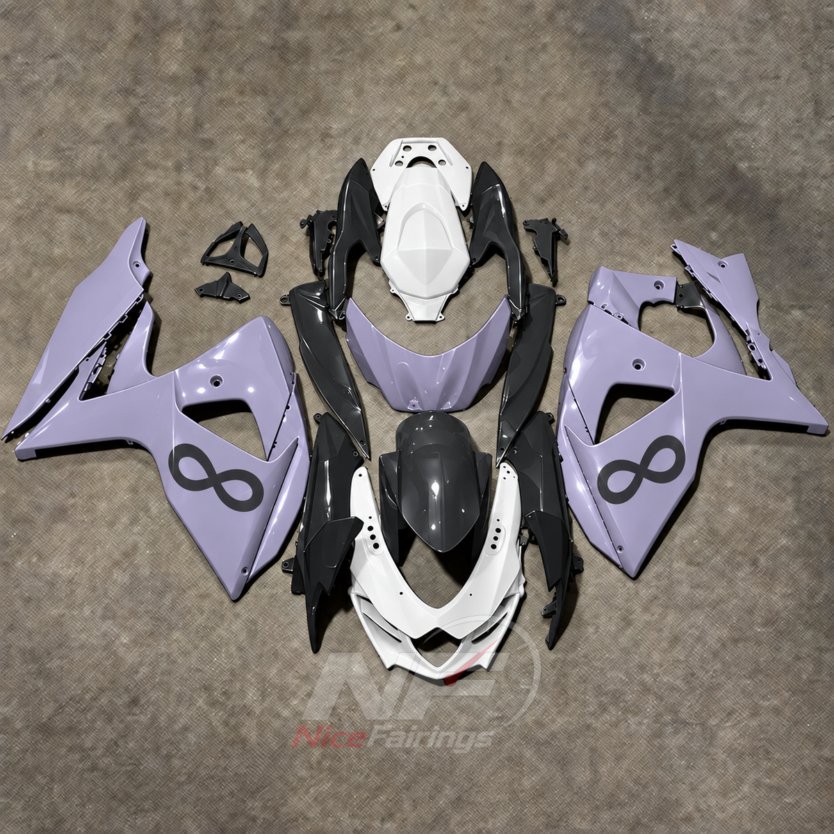 Custom-Painted Sportbike Fairing Set Fits 2009-2016 Suzuki GSX-R1000 K9 | NiceFairings - main product image