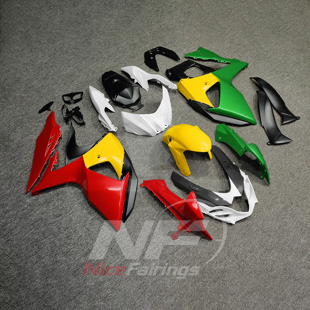 Replacement ABS Plastic Fairing Set Compatible with Suzuki GSX-R1000 K9 2009-2016 | NiceFairings - front angle image