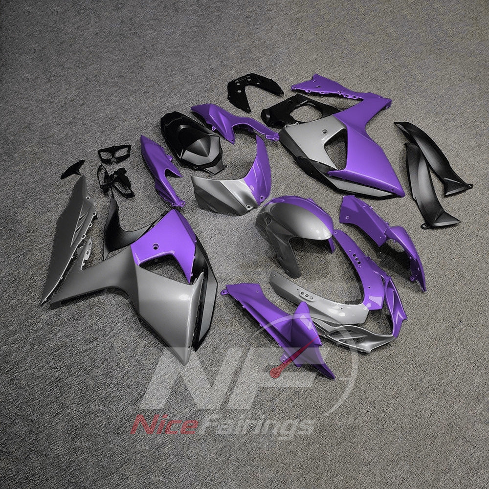 Painted ABS Plastic Body Panel Set Fits Suzuki GSX-R1000 K9 2009-2016 | NiceFairings - side angle image