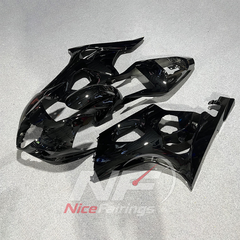 Replacement Plastics Kit Fits SUZUKI GSX-R1000 K3 2003-2004 - Black ABS, No Tank Cover | NiceFairings - side angle image