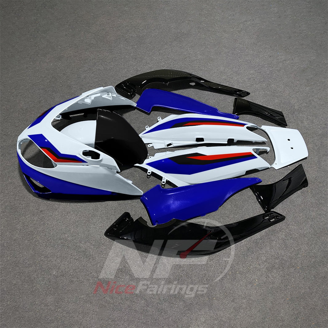 Aftermarket Fairing Kit Fits 2001-2007 YAMAHA TMAX500 - ABS Plastic Bodywork - Blue White Red | NiceFairings - front angle image