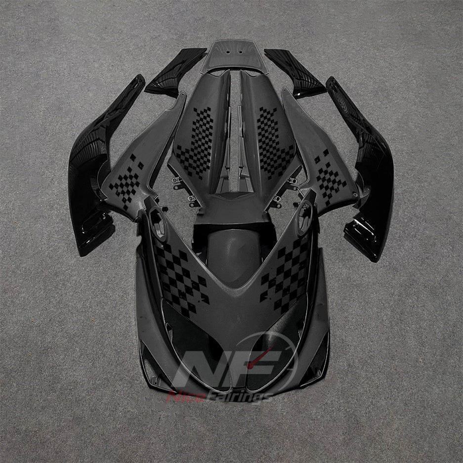 Fairing Kit Fits 2001-2007 YAMAHA TMAX500 - ABS Fairing Panels - White Red Black Racing | NiceFairings - paint design NO.4 option image